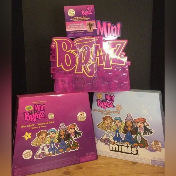 LIMITED EDITION!! 2 Mini Bratz Advent Calendars and 1 case - Picture 1 of 6